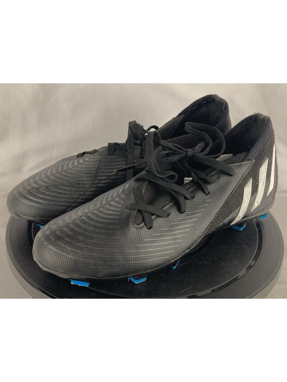 Youth Size 5.5Y Adidas Predator Edge.3 FG Firm Ground Soccer Cleats Black GW2360